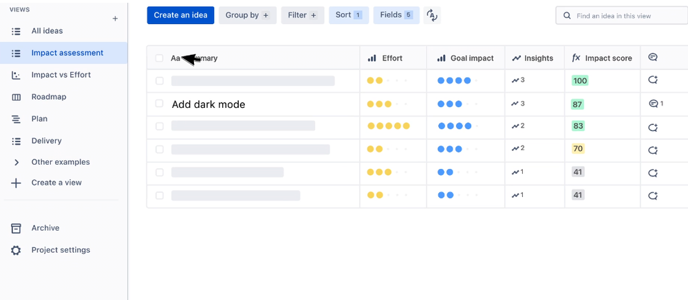Jira Product Discovery Screenshot 1