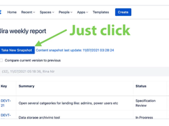 Jira Snapshots for Confluence Screenshot 1