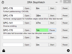 Jira StopWatch Screenshot 1