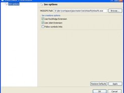 Jisocreator preferences, in Windows