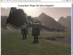 Jives framework test application running as a Java applet