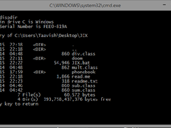 Display directory command example