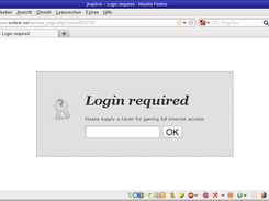 Browser shows login page instead of requested page