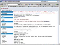 Admin main page