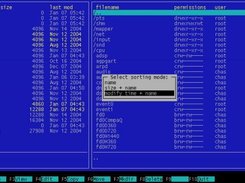 Different aviable sorting modes
