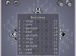 game finnished - displaying best scores