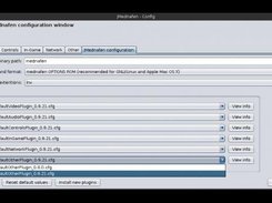 3 - Configuration window under GNU/Linux.