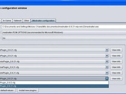 6 - Configuration window under Microsoft Windows.