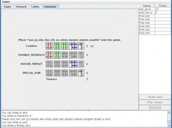 View of the summary and the score entries