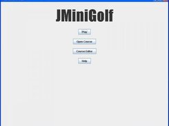 Game Menu - JMiniGolf .20 