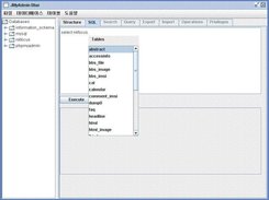 This shows auto-completion for a SQL statement.