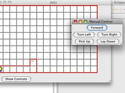 A basic jNiki-Field and the manual controls for Niki.