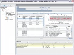 Optimization of network parameters using GA