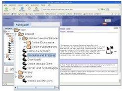 Picture of an Implemented JNSNavigation Applet