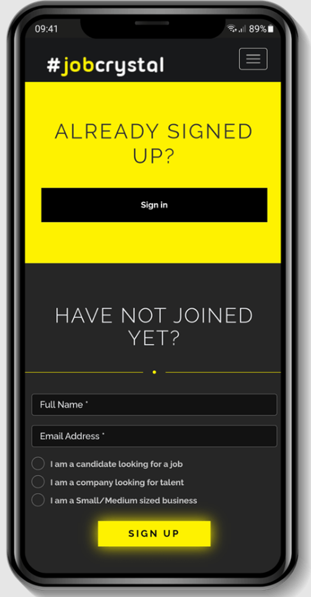 Job Crystal Screenshot 1