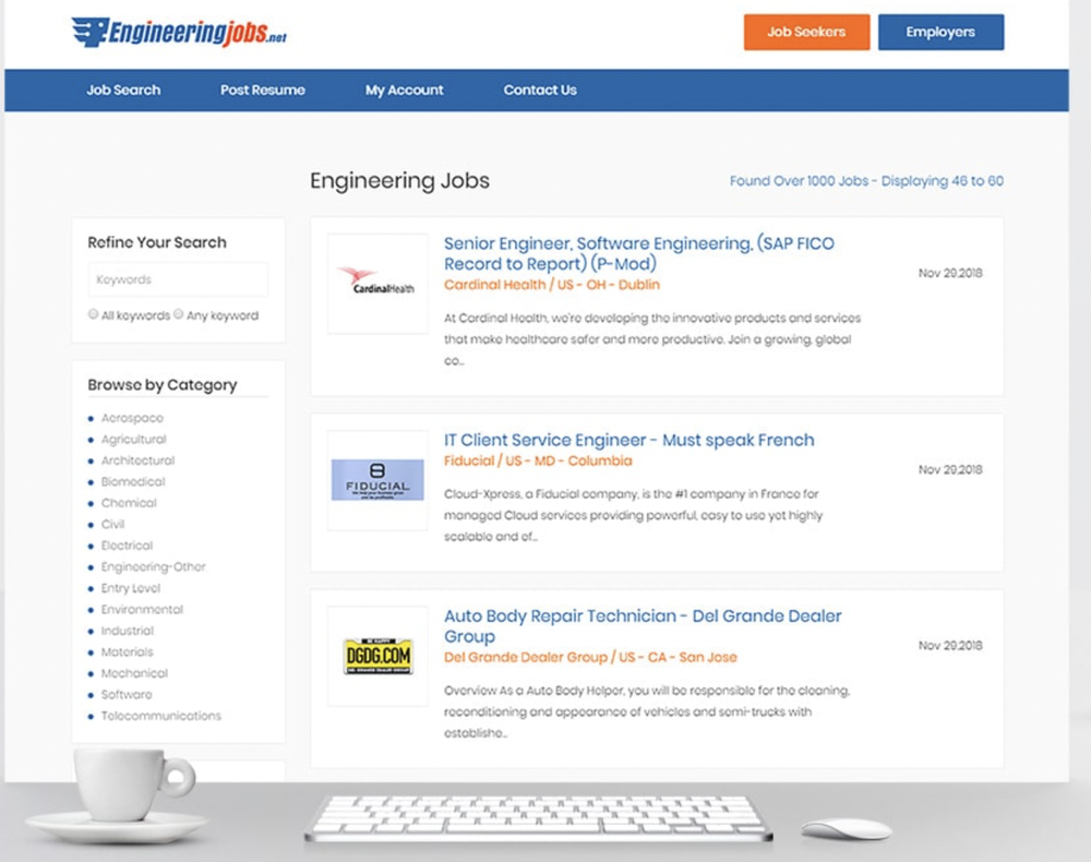 Jobbex Job Board Screenshot 1