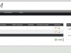 The contacts area of the crm.