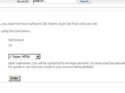 Purchase Job Tokens in order to Post a Job