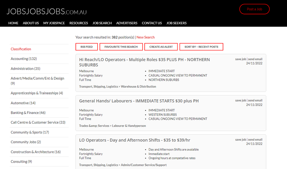 Jobs Jobs Jobs Screenshot 1