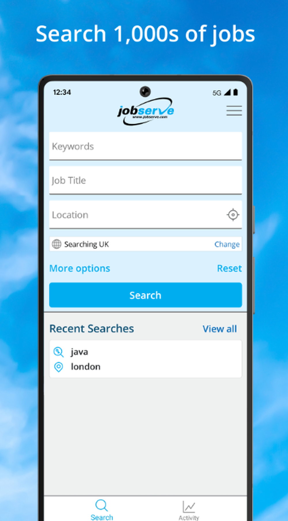 JobServe Screenshot 1