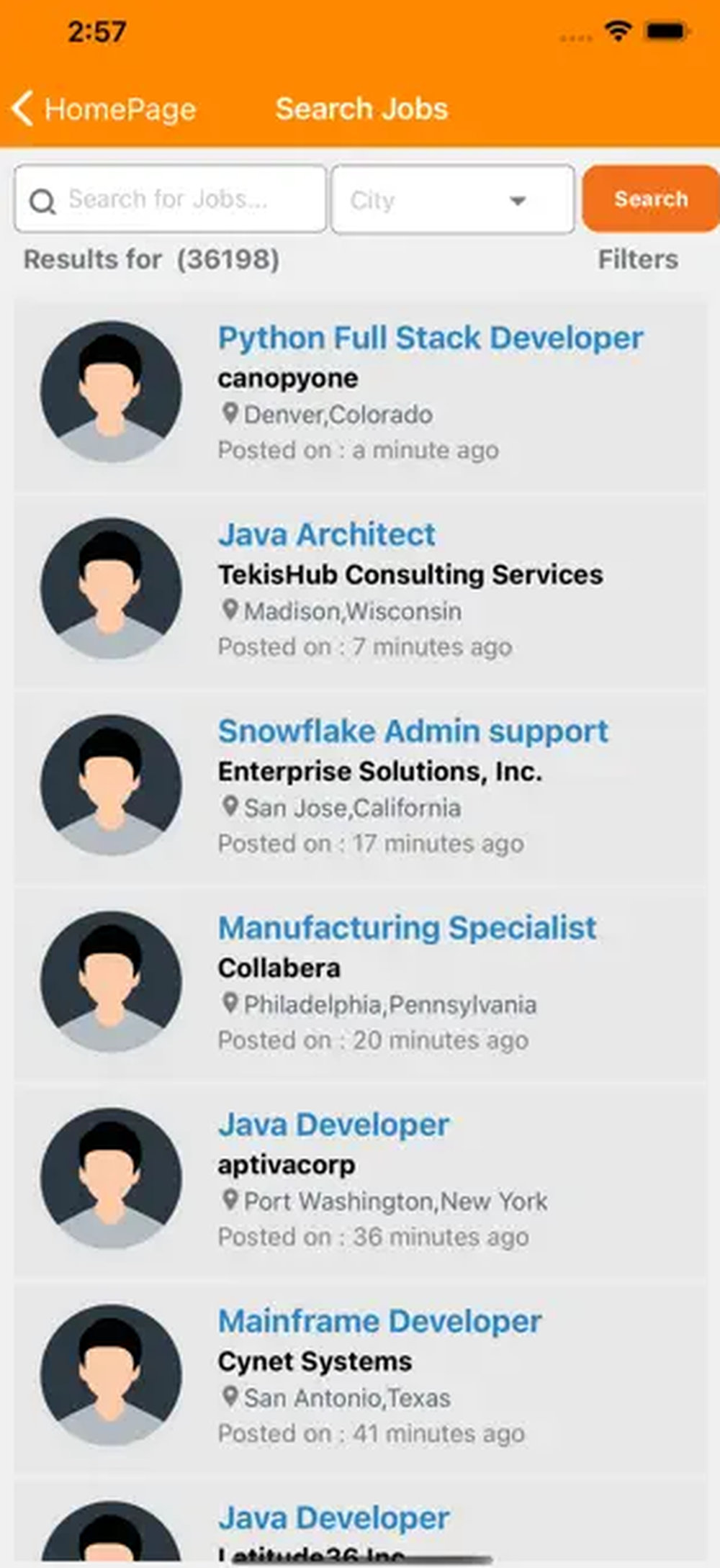 Jobs'n'Profiles Screenshot 1