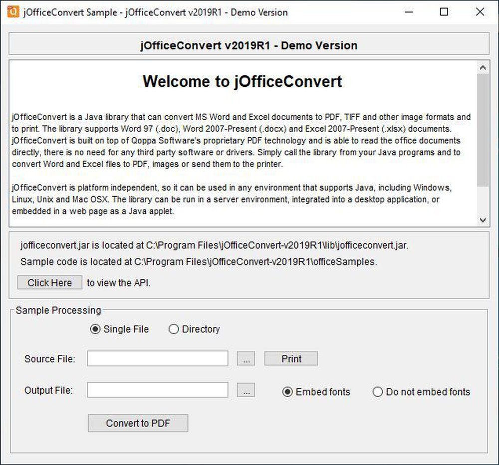 jOfficeConvert Screenshot 1