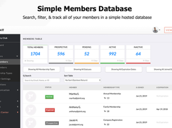 Intuitive Members Table to track and manage 