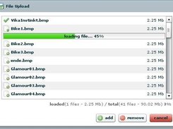 2 progressbar percentage of transferring to server (temp)