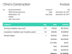 JotNot Invoice Screenshot 1