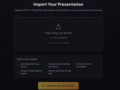 Upload your presentations and bring them to life 