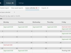 PTO leave request calendar