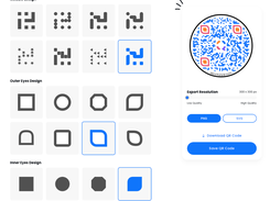 Design distinctive QR codes: Transform data modules into various shapes, creating eye-catching designs with unique patterns.