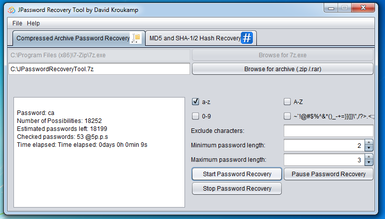 7zip password hash