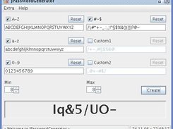 JPasswordGenerator Screenshot 1