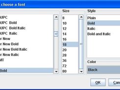 The JPKI Font Chooser on the Microsoft Windows XP-platform