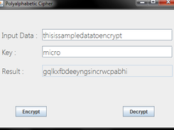 JpolyCipher form