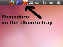 Pomodoro on Ubuntu tray