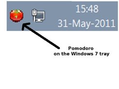 Pomodoro on Windows tray