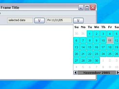 JPopupCalendar with alternative layout and colors.