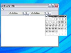 JPopupCalendar with with minimal components.