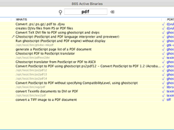 search binaries in /opt/local/bin