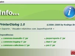 jPrinterDialog 1.0 - About Dialog