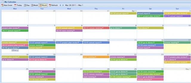 Wdcalendar Jquery Ajax Event Calendar Download Sourceforge Net