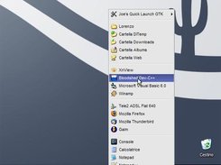 Menu showed by clicking the left mouse button on JQL GTK.