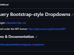jQuery Bootstrap-style Dropdowns Screenshot 1