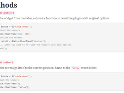 jquery.floatThead Screenshot 1