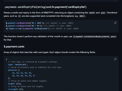 jQuery.payment Screenshot 1
