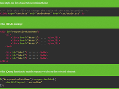 jQuery Responsive Tabs Screenshot 1