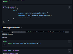 jQuery Validate Screenshot 1