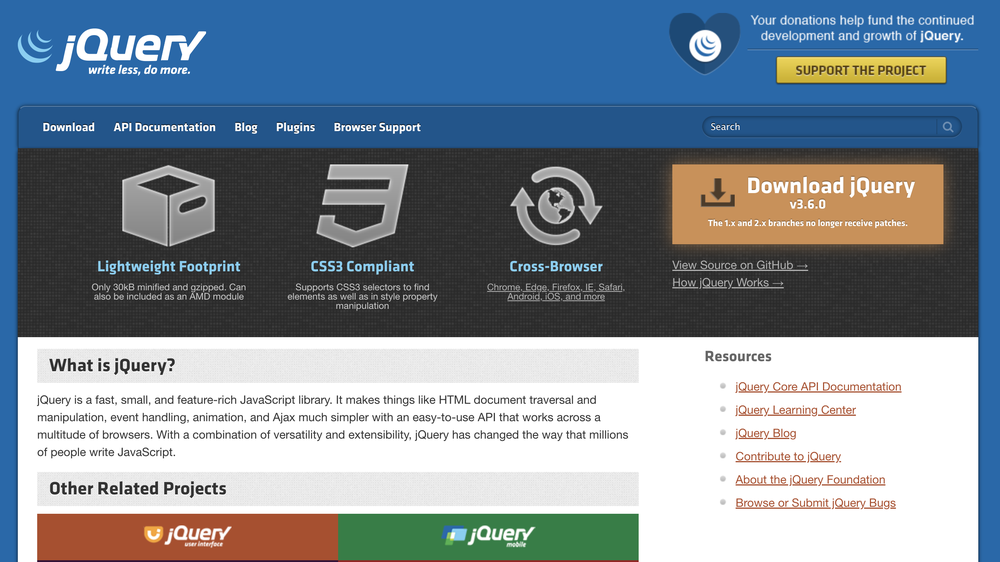 jQuery Screenshot 1